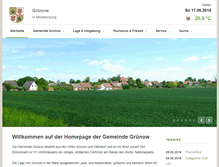 Tablet Screenshot of gruenow-mecklenburg.de